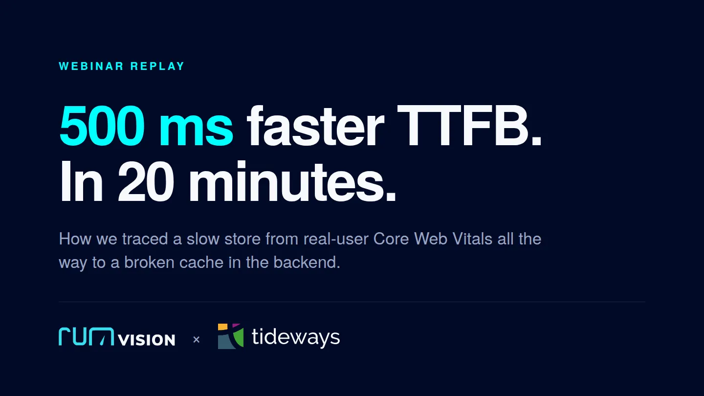 Debugging a slow online store: from Core Web Vitals to backend code