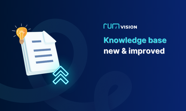 New knowledge base live - your one way stop to RUMvision mastery 📄